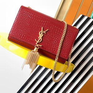 ✨ Yves Saint Laurent Red Shoulder Bag ✨